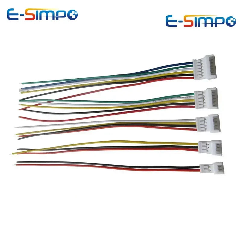 10pcs 15cm JST1.25 1.25mm 2P 3P 4P 5P 6P Male Female Plug Butt-joint Aerial Docking Crimp Terminal Wire Cable Connector