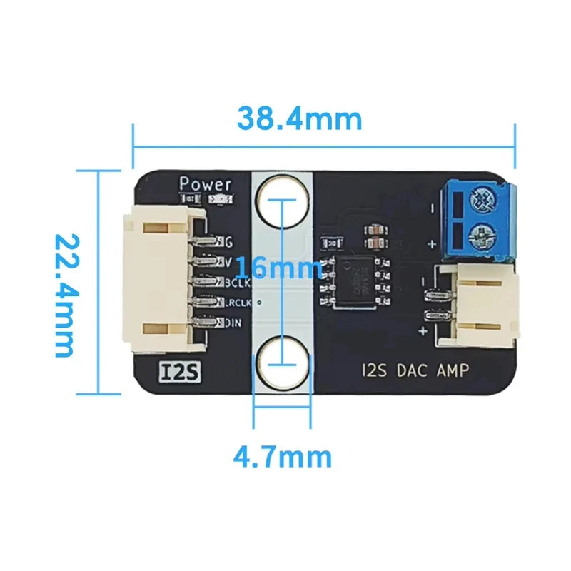 I2S Speaker Module Built-in Amplifier Plug & Play Compatible with ESP32 Raspberry Pi MAX98357A NS4168