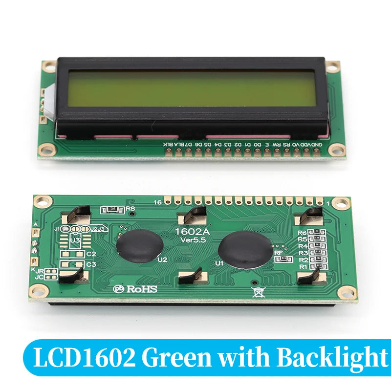 DC5V LCD1602 Screen Module 16*2 Display in ASCII Character Set PCF8574 I2C Interface Expand for Arduino development