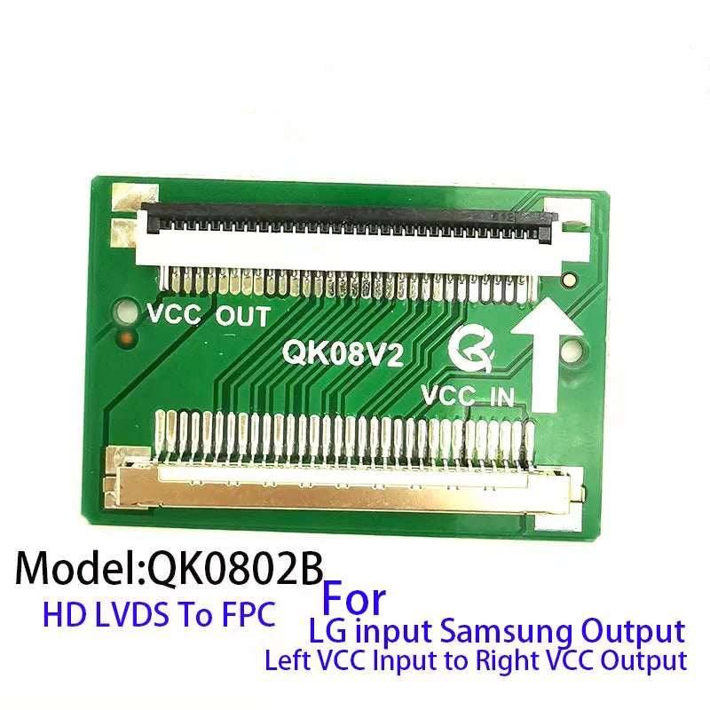 LCD Screen Line Conversion QK0801A QK0801B QK0802A QK0802B HD 30Pin to 30Pin For LG to SAM FPC to LVDS Cable
