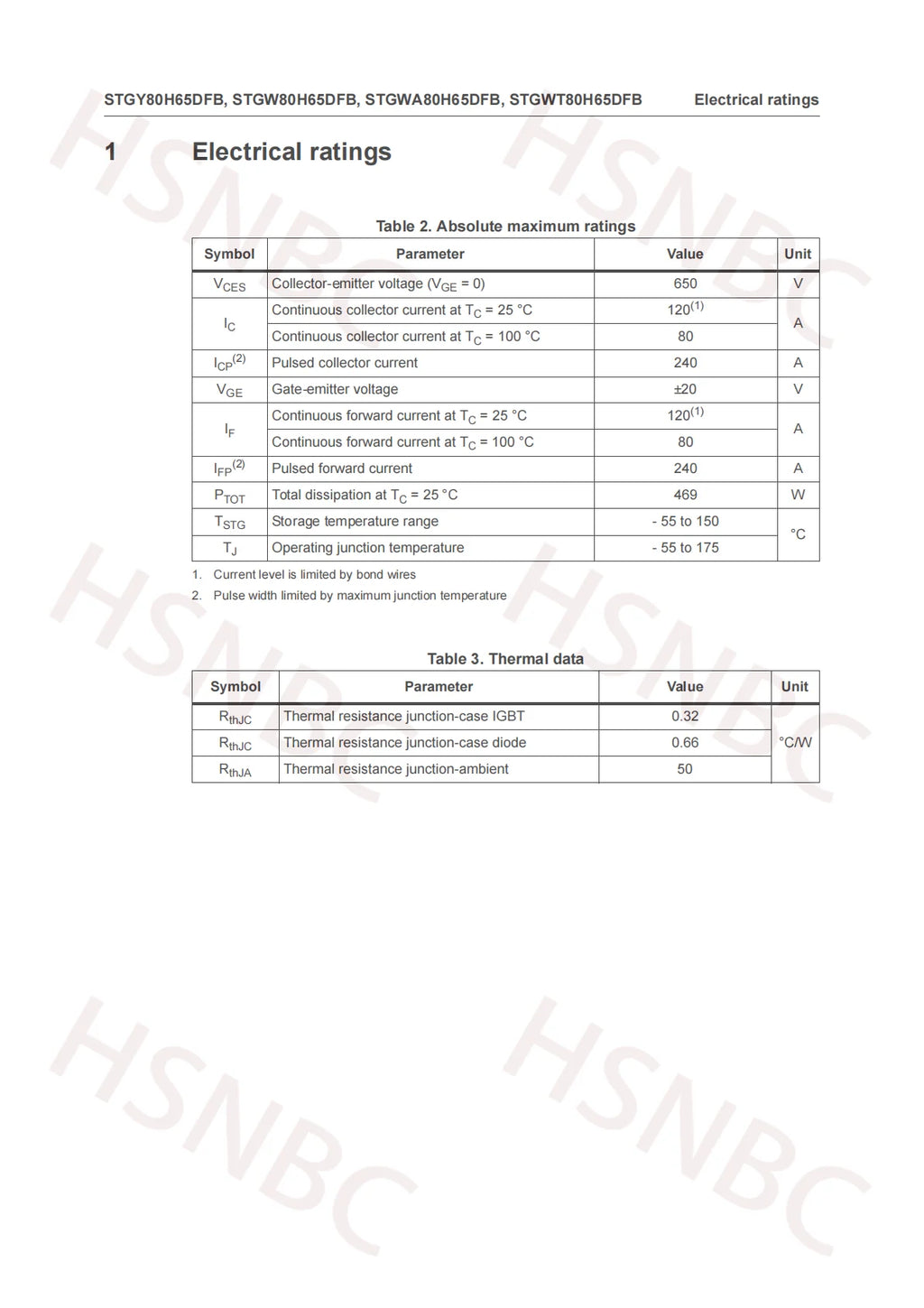 10PCS STGWA80H65DFB GWA80H65DFB TO-247 80A 650V IGBT Power Transistor 100% New Original