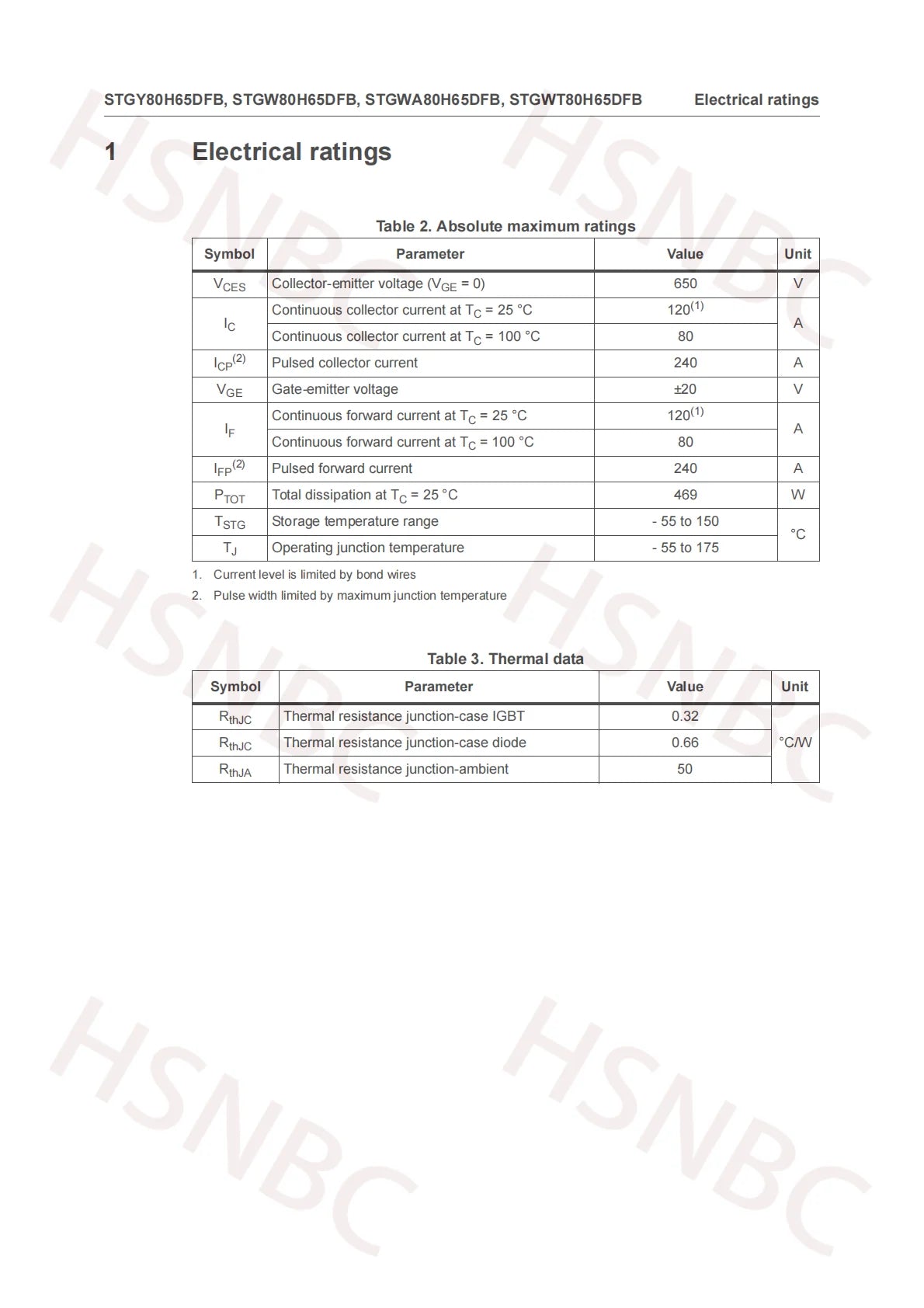 10PCS STGWA80H65DFB GWA80H65DFB TO-247 80A 650V IGBT Power Transistor 100% New Original