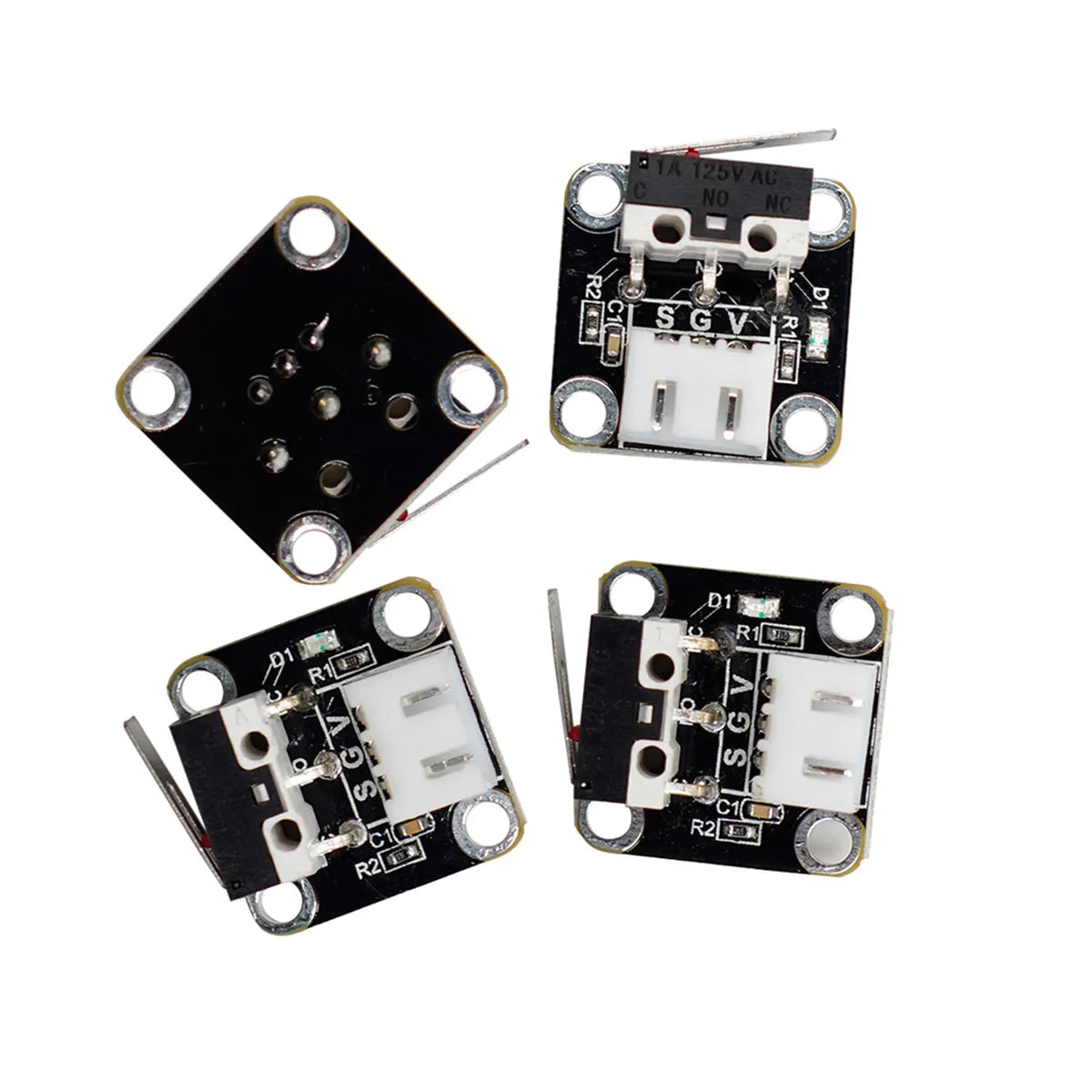 3 pcs Limit -10 Accessory Switch Small Mechanical Endstop With Indicator Light For 3D Printer 3D Printing Accessory