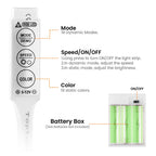 5V Bluetooth RGB LED Neon Strip Light 1M 2M 3M 3AA Battery Box 17Key 24key 44key Remote Control 108Leds/M Waterproof Room Decor