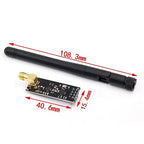 NRF24L01+PA+LNA Wireless Transceiver RF Transceiver Module 2.4G 1100m with Antenna and NRF24L01+ Breakout Adapter with 3.3V