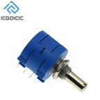 1Set 3590S Multiturn Adjustable Resistor Potentiometer Kit 100 200 500 1K 2K 5K 10K 20K 50K 100K Ohm With Potentiometer Knob A03