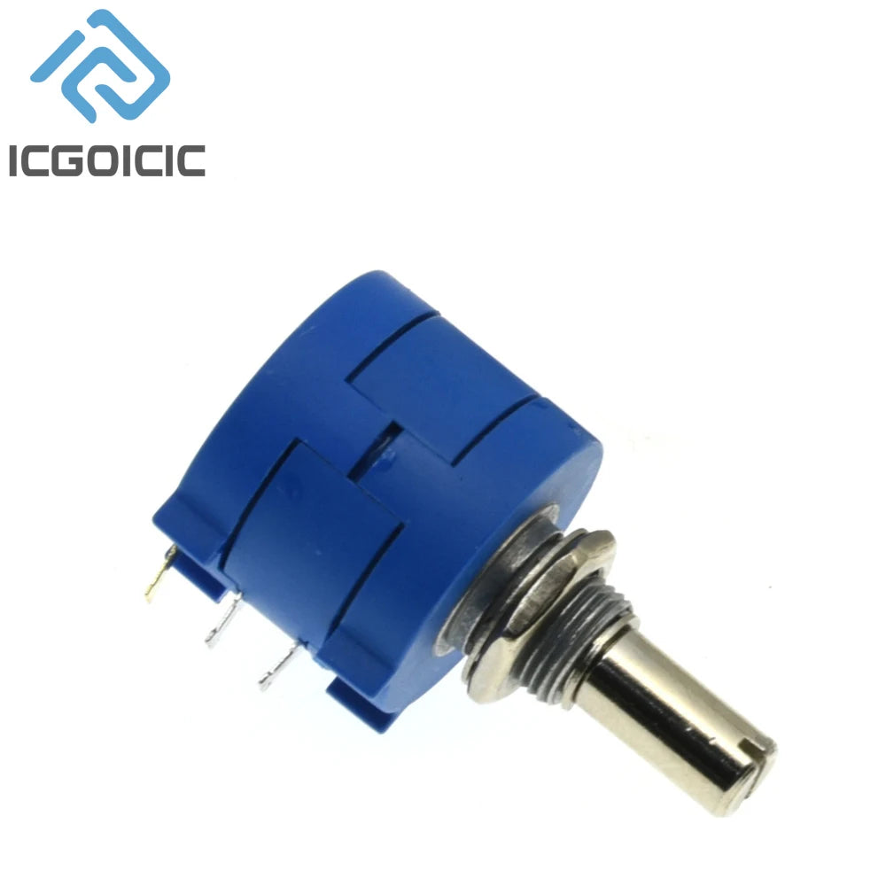 1Set 3590S Multiturn Adjustable Resistor Potentiometer Kit 100 200 500 1K 2K 5K 10K 20K 50K 100K Ohm With Potentiometer Knob A03