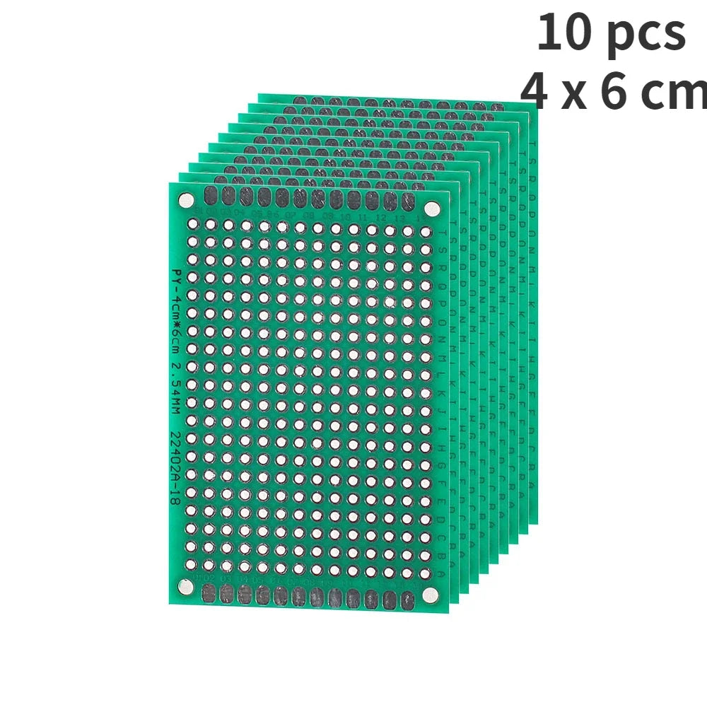 Universal PCB Circuit Protoboard Double Sided Breadboard 2x8 3x7 4x6 5x7 7x9CM Stripboard Prototyping Board DIY Electronic Kit