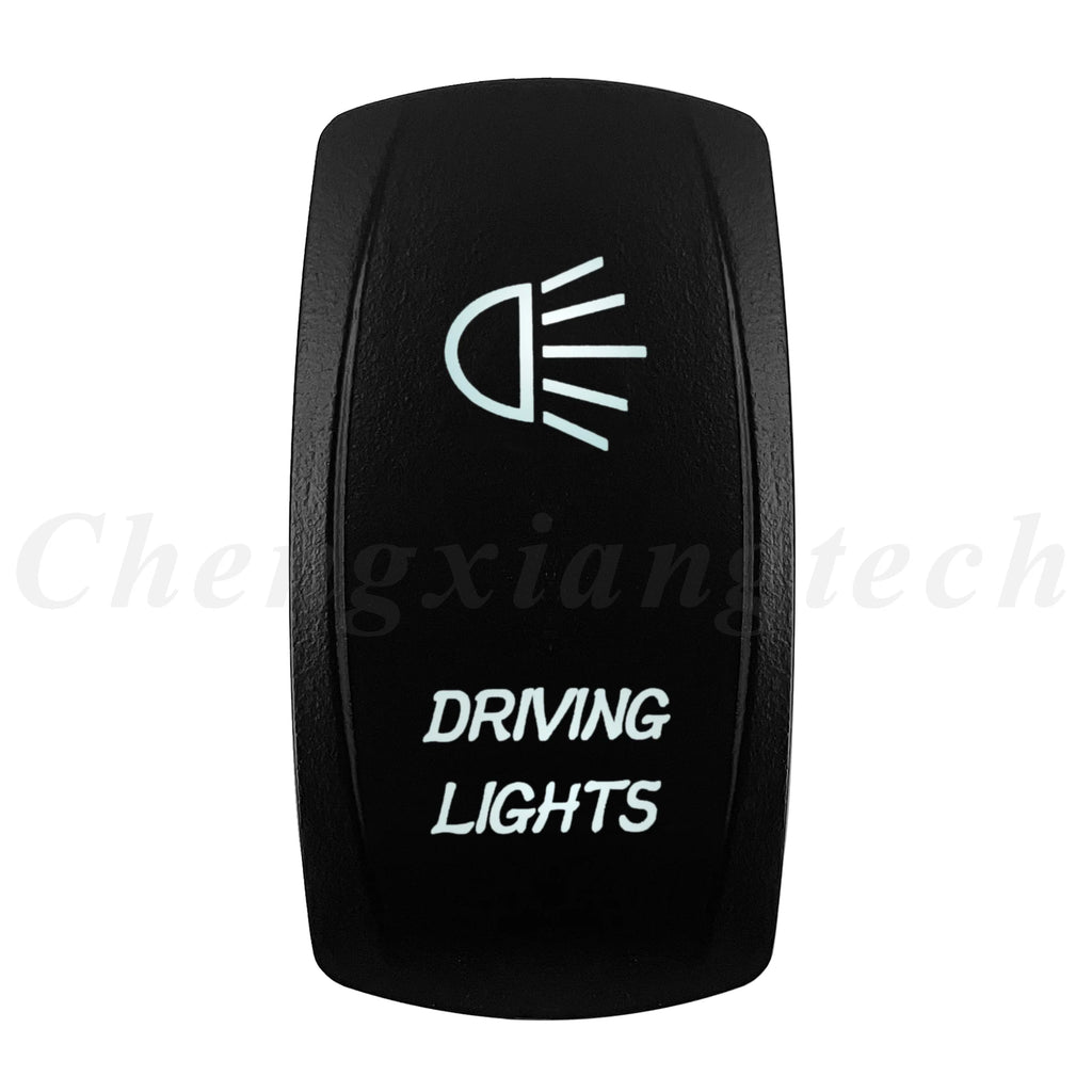 Marine 12V 24V White Led On Off Rocker Switch 5Pin SPST Momentary Switch DPDT ON OFF ON 3-Way for Car Boat Carling 4X4 Narva