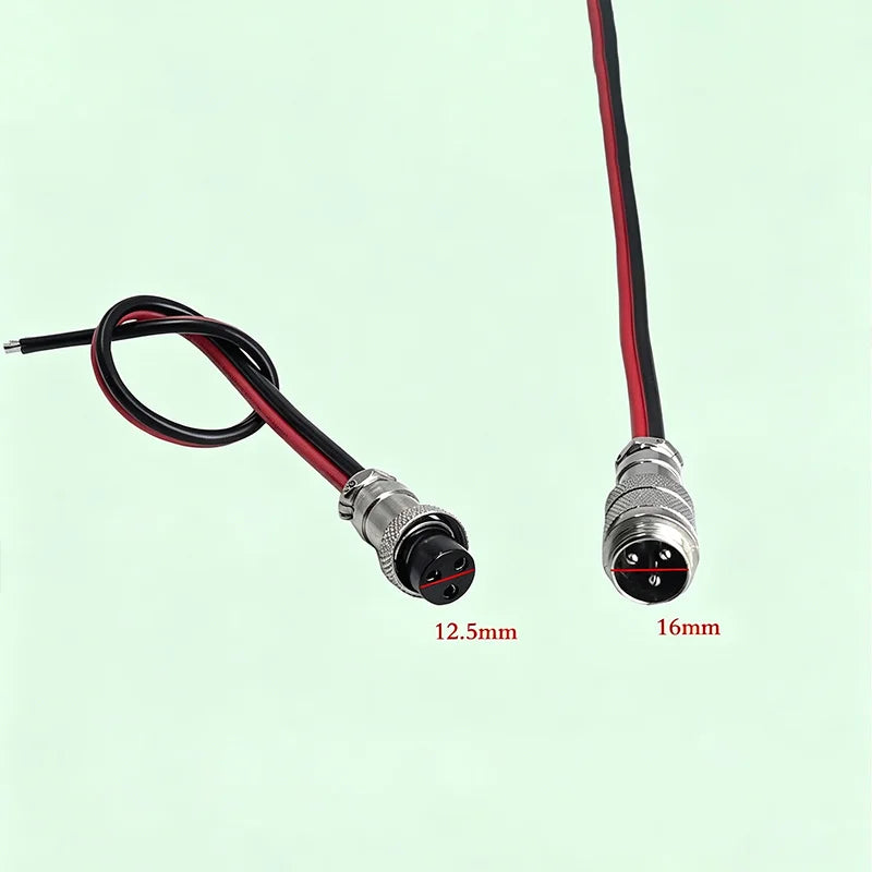 XT90 to GX16 Model Aircraft Connector GX16 2/3 Pin Male To Female Electric Vehicle Power Cord XT90 Battery Charging Output Cable