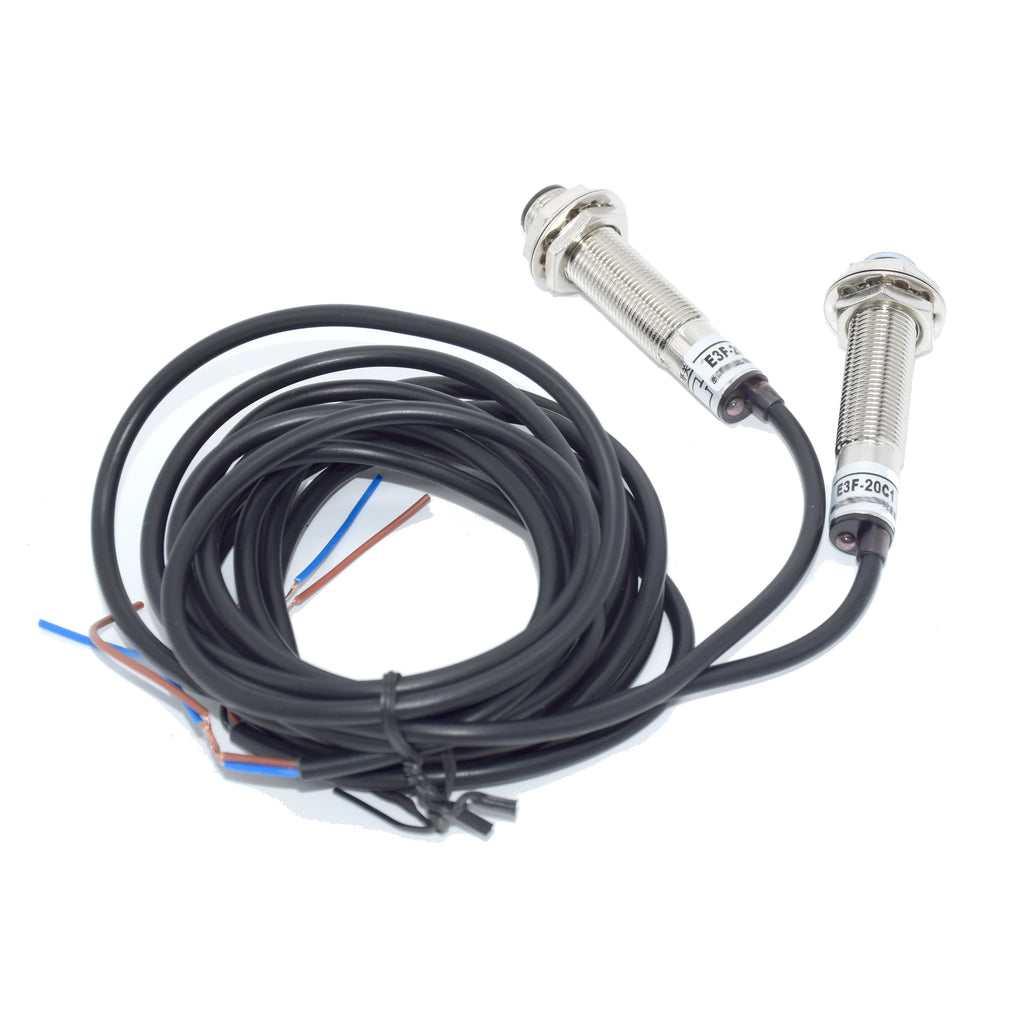 DC6~36V Waterproof Laser Photoelectric Switch M12 Laser Beam Sensor Detector 20 meters Distance NPN PNP