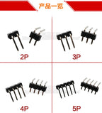 10pcs 2.54 mm Pitch 1x 40 Pin Right Angle Single Row Pin Header Male 90 Degrees Needle Connector 3P/4P/6P/8P/10P/15P/40P 1*40