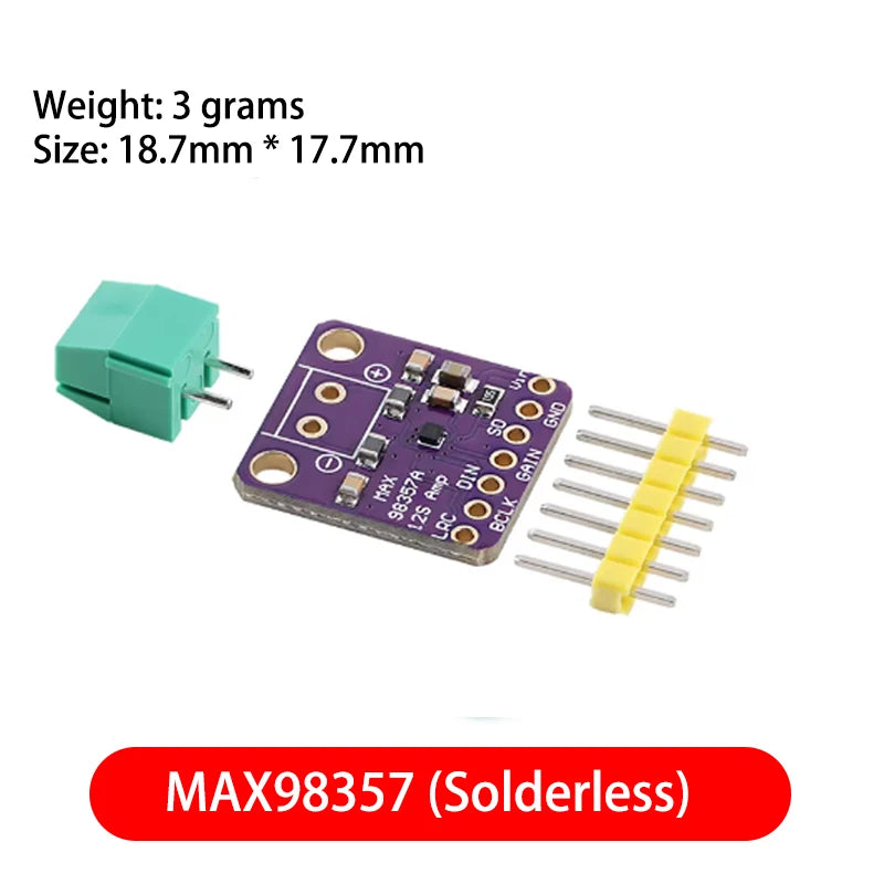 High Quality MAX98357 MAX98357A I2S 3W Class D Amplifier Breakout Interface I2S DAC Decoder for Audio