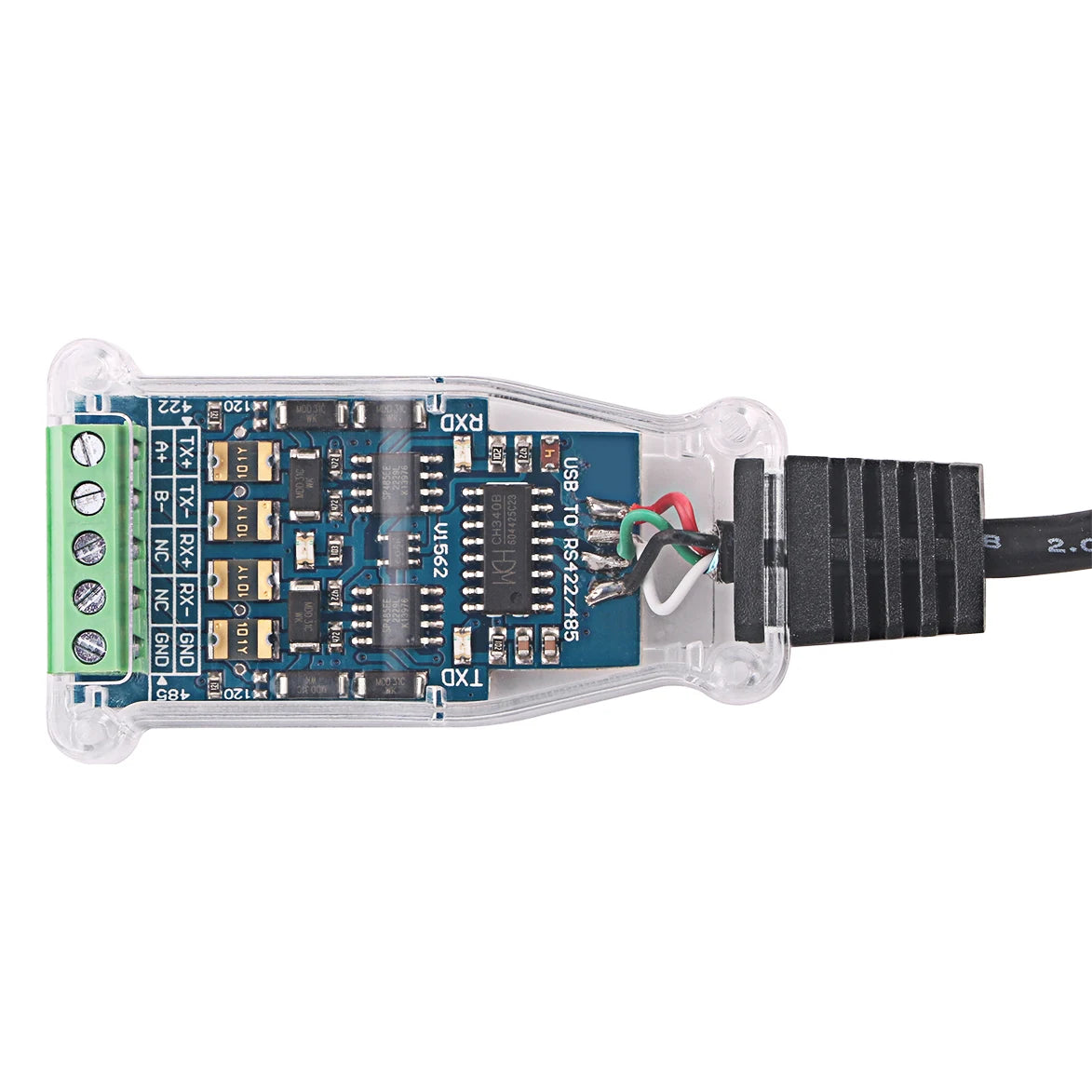 FTDI CH340 USB to RS485 Serial Terminal Block Adapter Communication Cable