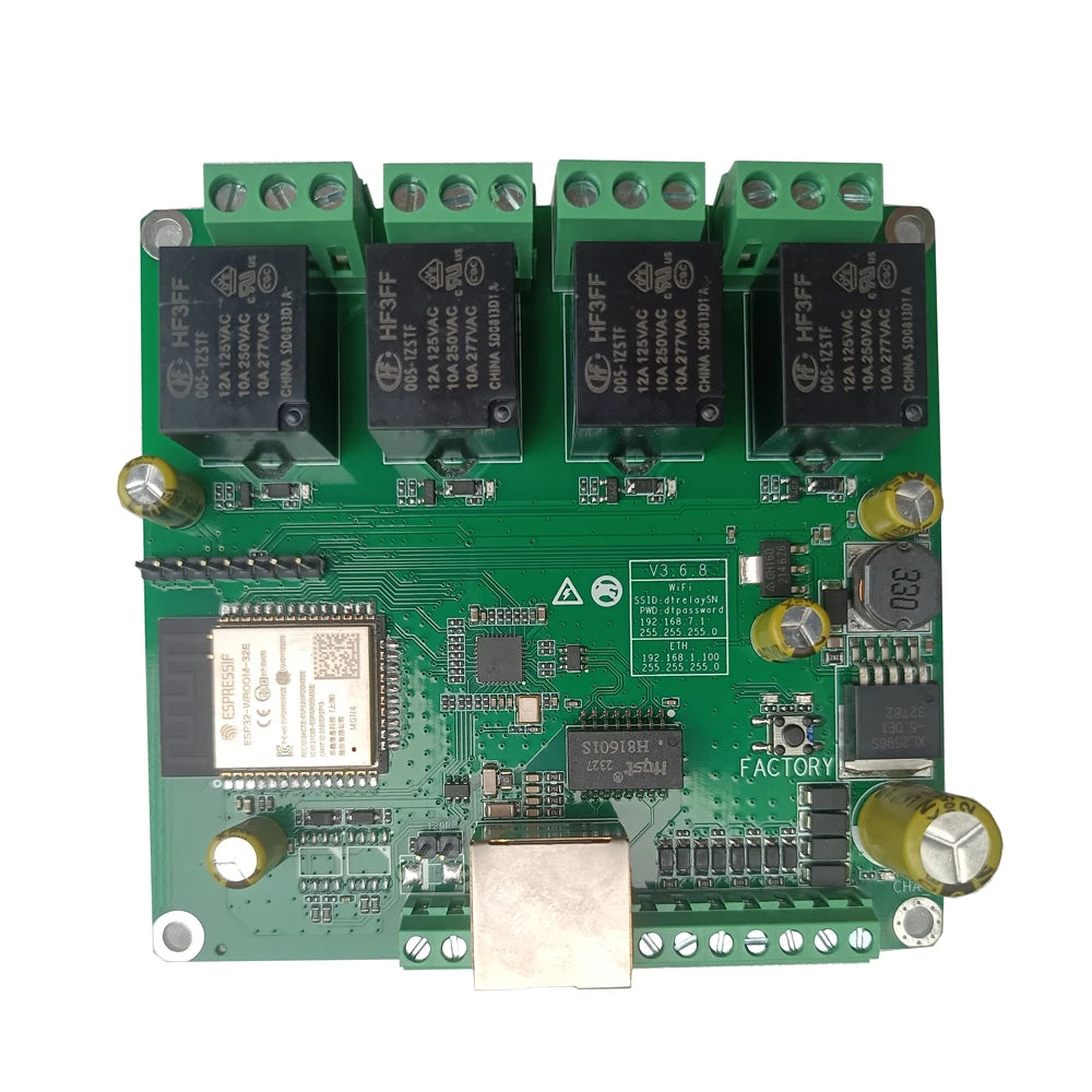 Ethernet Relay Board Network MQTT Home Assistant Domoticz Modbus WiFi RS485 CAN Module HTTP Web TCP UDP CoAP IP Watchdog Timer