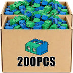50/200PCS PCB Terminal Block Connector 5mm Straight Pin High Current Plug Assortment Kit KF301 KF306 2Pin PCB Terminal Blocks