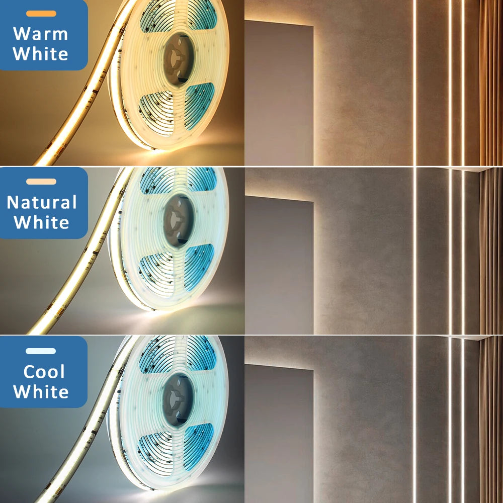 COB Horse Race LED Strip 24V WS2811 Running Water Flowing Light 360LEDs/m RF Touch Panel Controller 5M for Home Decoration
