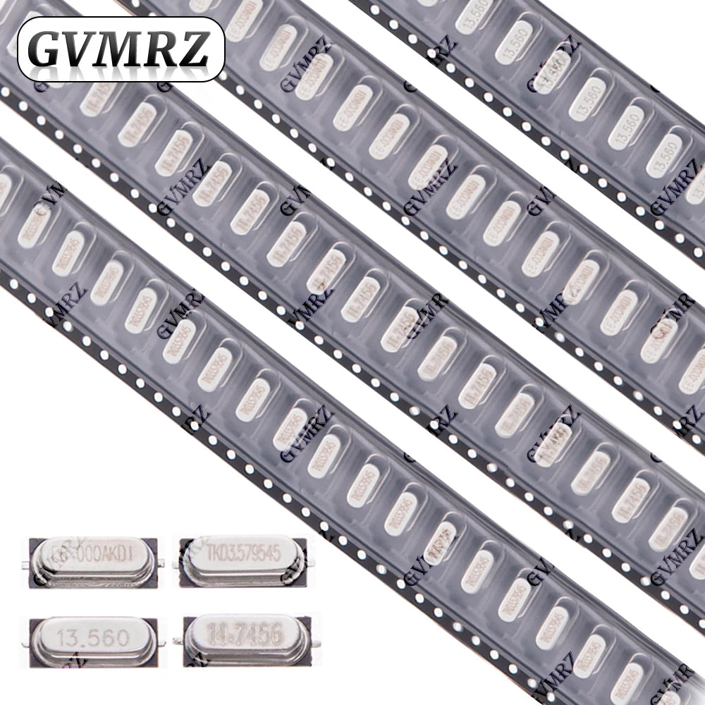 10PCS HC-49SMD SMD 2PIN Passive Crystal Oscillator 16MHZ 20MHZ High Precision Quartz Resonator 4MHZ 6MHZ 8MHZ 12MHZ