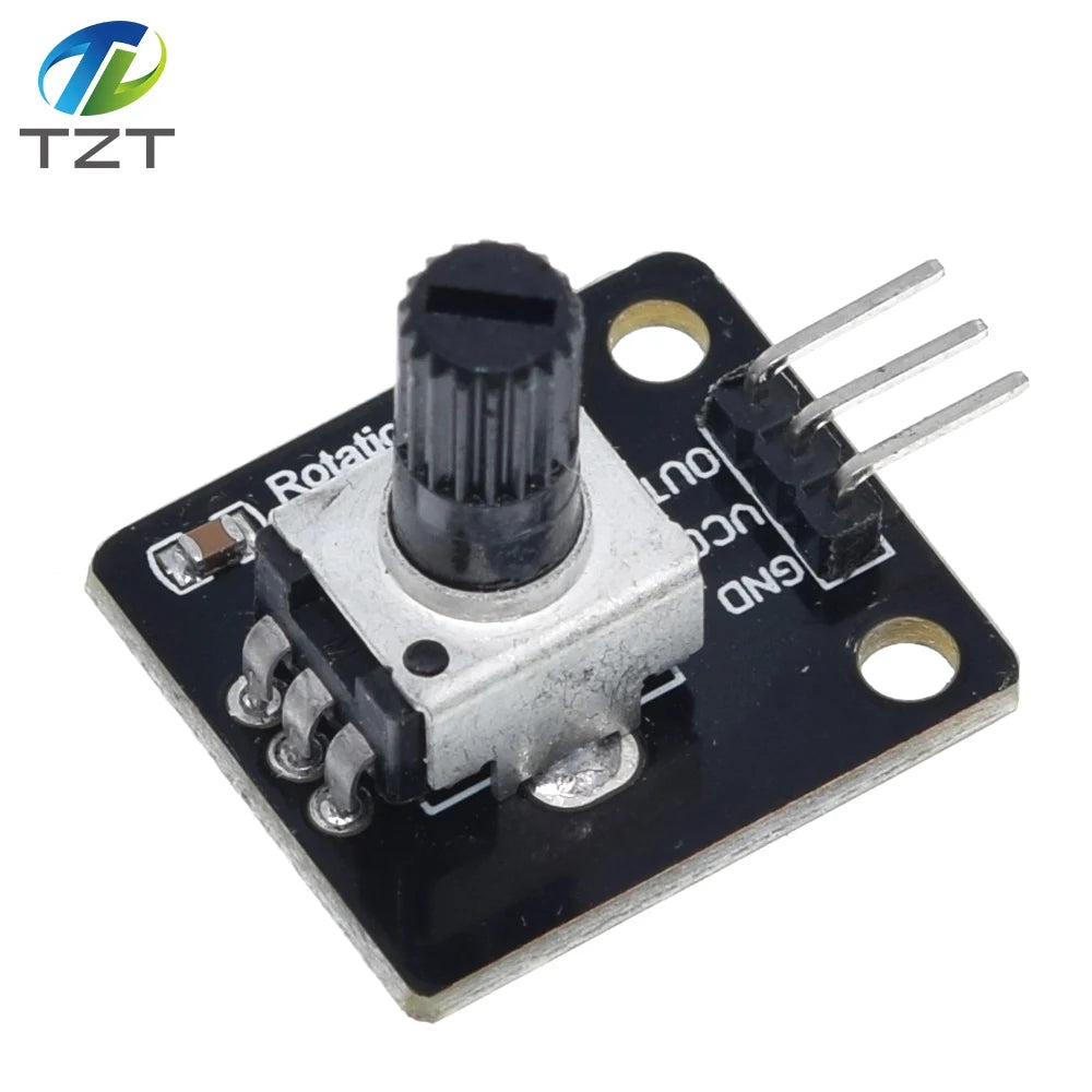 TZT Rotary Potentiometer Analog Knob Module For Raspberry Pi Arduino Electronic Blocks RV09 Rotary encoder for arduino