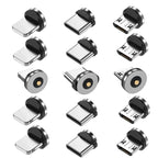 5PCS Magnetic Plug Connector Universal Round Magnetic Cable Type C Micro USB Magnet Replacement Parts for Mobile Phones