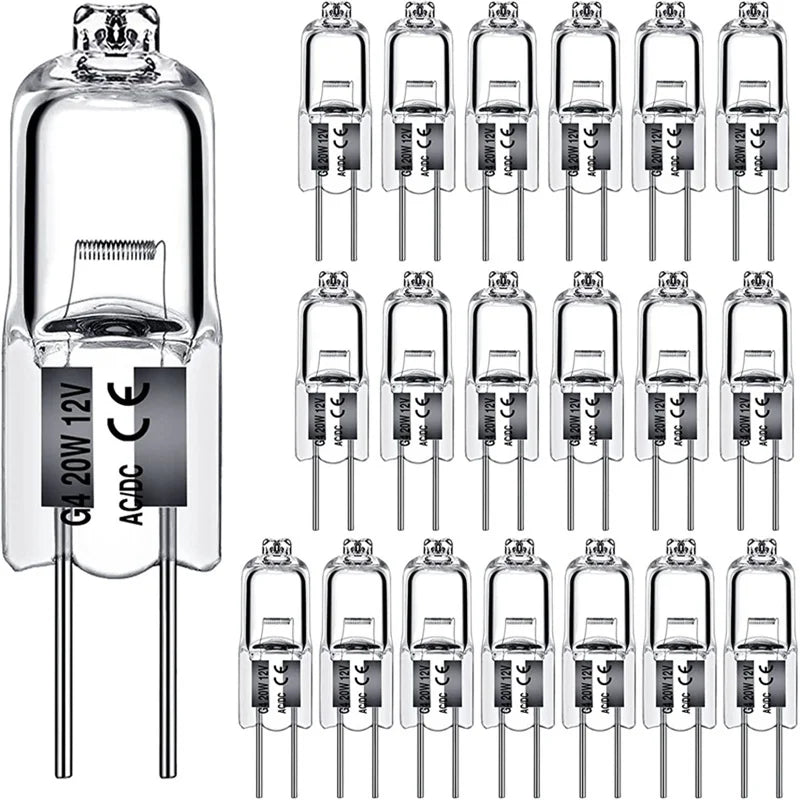 10/50/100PCS G4 12V 10W 20W LED Lamp Bulbs Eco Halogen Light Bulbs Capsule Inserted Beads Crystal Lamp Halogen Bulb Wholesale