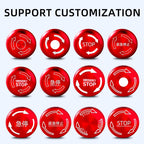 Metal Emergency Stop Button Switch 16/19/22mm Mushroom head Waterproof Stainless steel  Press Rotary Power off STOP 1NO1NC2NO2NC