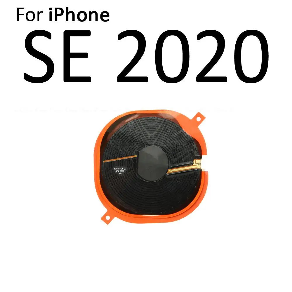 Wireless Charging Charge Panel Coil Chip NFC Flex Cable For iPhone 8 8 Plus SE 2020 2022 X