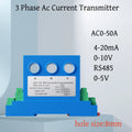 3 Phase Current Transmitter 2A 5A 10A 20A 50A 4-20mA 0-10V 0-5V AC Current Transducer AC Current Sensor