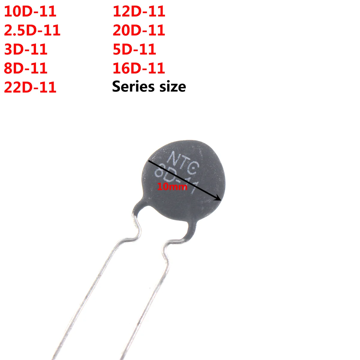 100/50/20/10pcs thermistor 10d-11 3d-9 5d-9 8d-9 20d-9 33d-9 16d-15 20d-20 30d-20 3d-20 6d-20 3d-2020d-20 3d-25  10d-25 20d-25