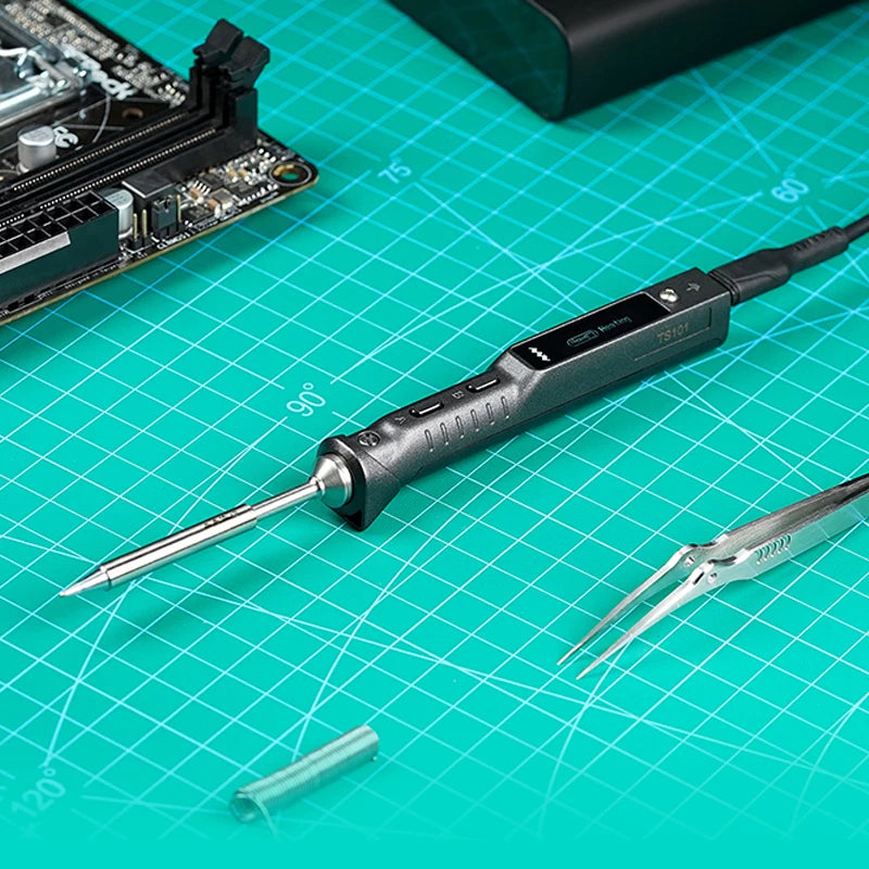 Original TS101 Soldering Iron Electric 65W Temperature Adjustable Programming TS100 Soldering Iron New Upgrade With PD Plug Kit