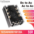 3 Phase Solid State Relay DC Control AC / AC Control AC 10A 25A 40A 60A 80A 100A 120A SSR Photo Isolation Relays Module