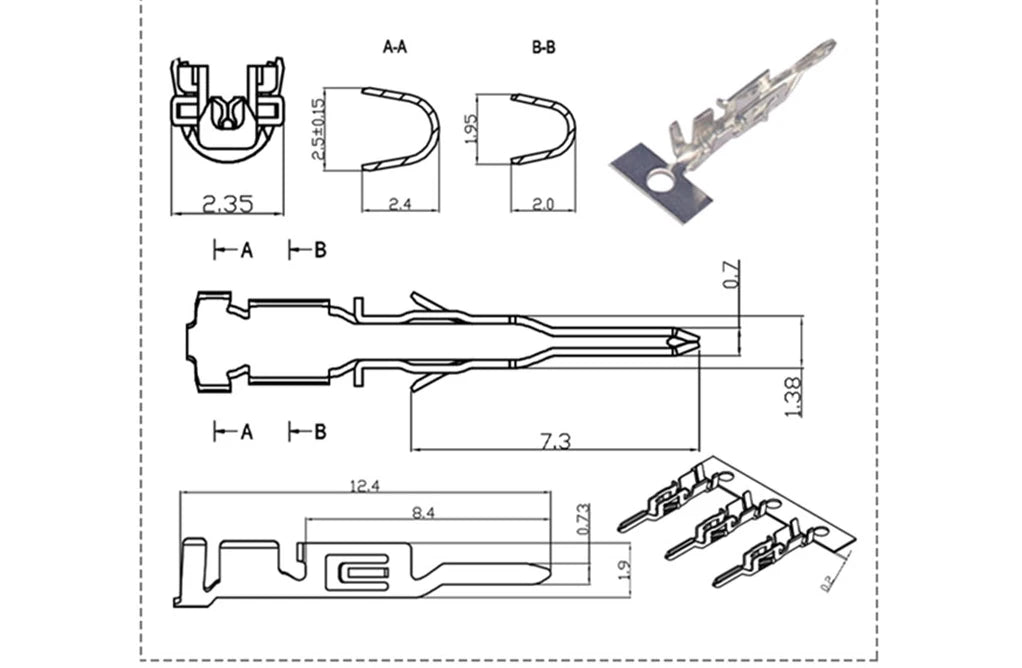 10Sets Micro MX3.0mm Double Row Female Receptacle Housing+Male Terminal 2*1p-2x2/3/4/6/12P Mini 5559-3.0/43020-T Wire Connector