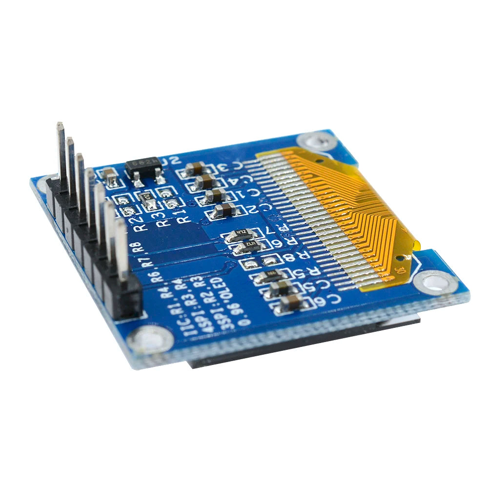2PCS/lot 0.96 Inch OLED Display Module SSD1306 128x64 Resolution Low Power Consumption I2C Interface for DIY Projects