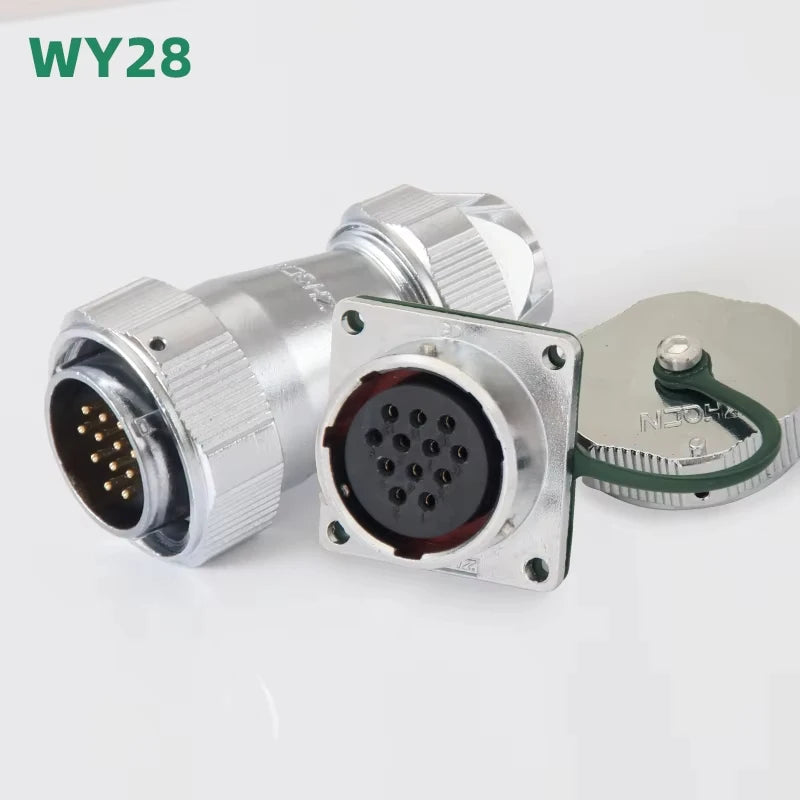 ZHQCN WY/HY28 TE+Z M28 Male And Female Docking Aviator Aviation Plug Socket Connectors 2 Pin For Machines And Equipment