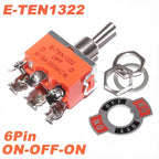 5pcs Toggle Switch Latching On-Off On-On On-Off-On E-TEN1021 1122 1221 1321 Power Button Switch 250V 15A Toggle Switch