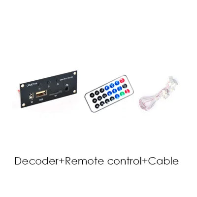CIRMECH USB U-Disk T-Flash Micro SD Card Decoder MP3 Player Support MP3 WAV Remote Control Single Repeat Function