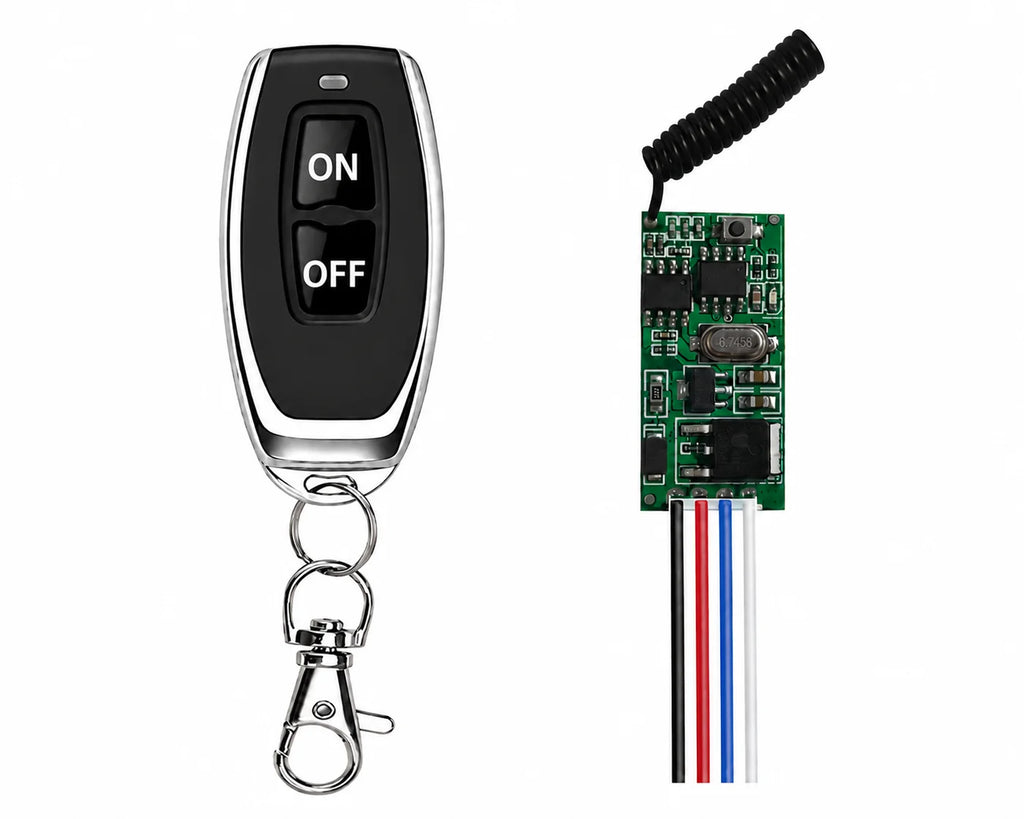 FUNNYSHIELD 433Mhz RF Relay Receiver 12V 24V Wireless Remote Control Micro Receiver Module Controller Switch Power Transmitter