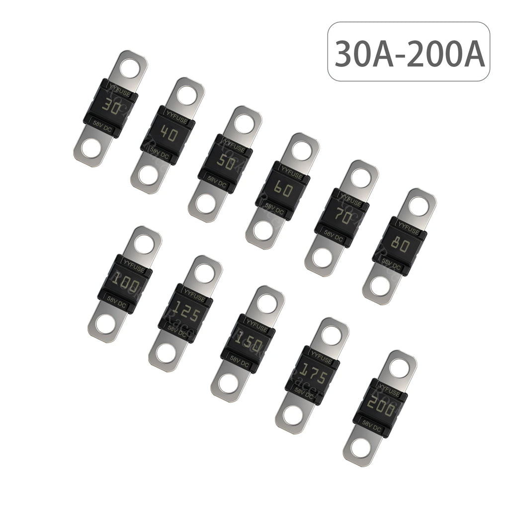 5PCS MIDI / ANS Fuse Bolt-on Type Circuit Breaker 12V-58V 20A 30A 40A 50A 60A 70A 80A 100A 150A 200A For Car Boat Marine
