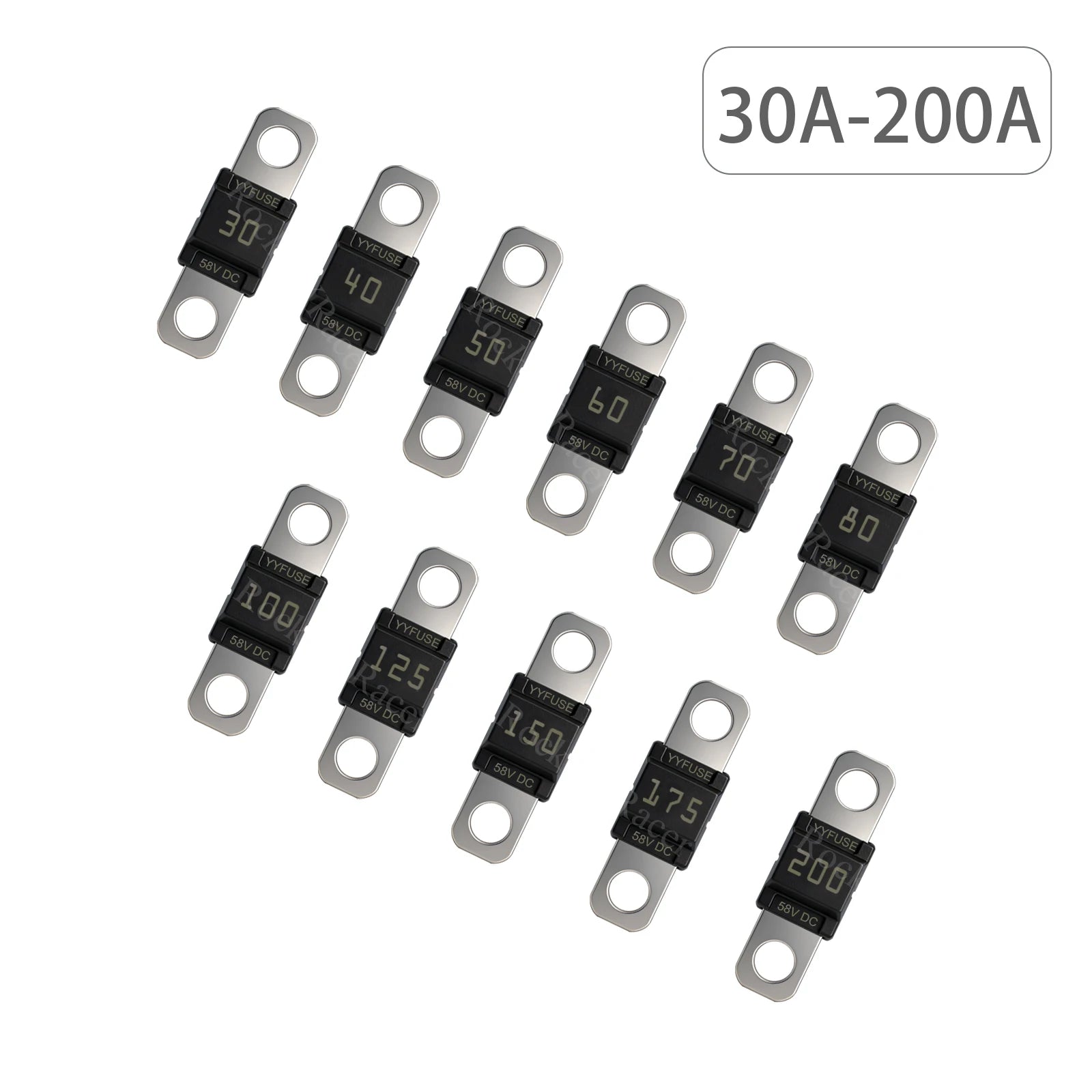 5PCS MIDI / ANS Fuse Bolt-on Type Circuit Breaker 12V-58V 20A 30A 40A 50A 60A 70A 80A 100A 150A 200A For Car Boat Marine