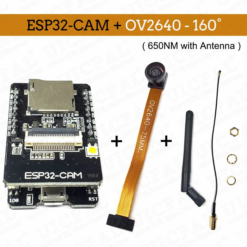 Original ESP32-CAM Camera Module Kit 2.4 GHz WiFi Bluetooth 8MB PSRAM OV2640 Camera Module 66 120 160 Degree 850nm Night Vision