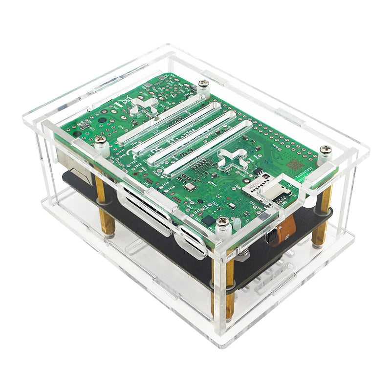 Raspberry Pi 5 PCIe To M.2 With PoE HAT (B) Supports NVMe Protocol M.2 Solid State Drive High-speed Reading Writing Pi 5 PoE HAT