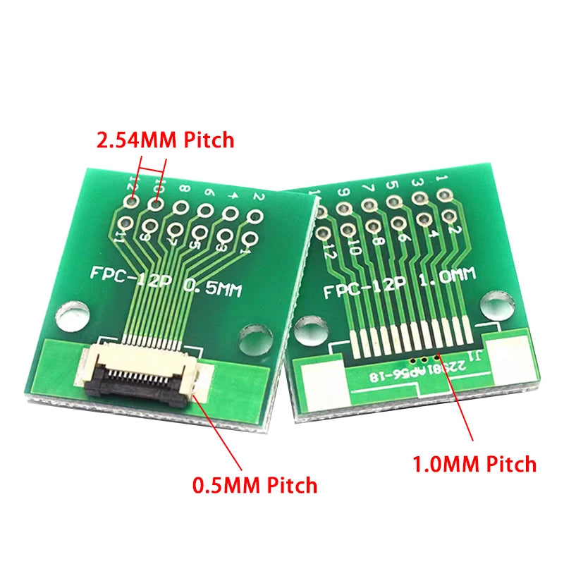 FPC/FFC Adapter Board 0.5/1.0MM to 2.54MM Soldered Connector 4/5/6/8/10/12/14/16/20/26/3040/45/50/60Pin