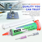 Lead Free  Solder Paste Needle Tube for PCB/BGA/SMD Soldering  USB Socket Repair  Tin Welding Solder Paste 20-38um