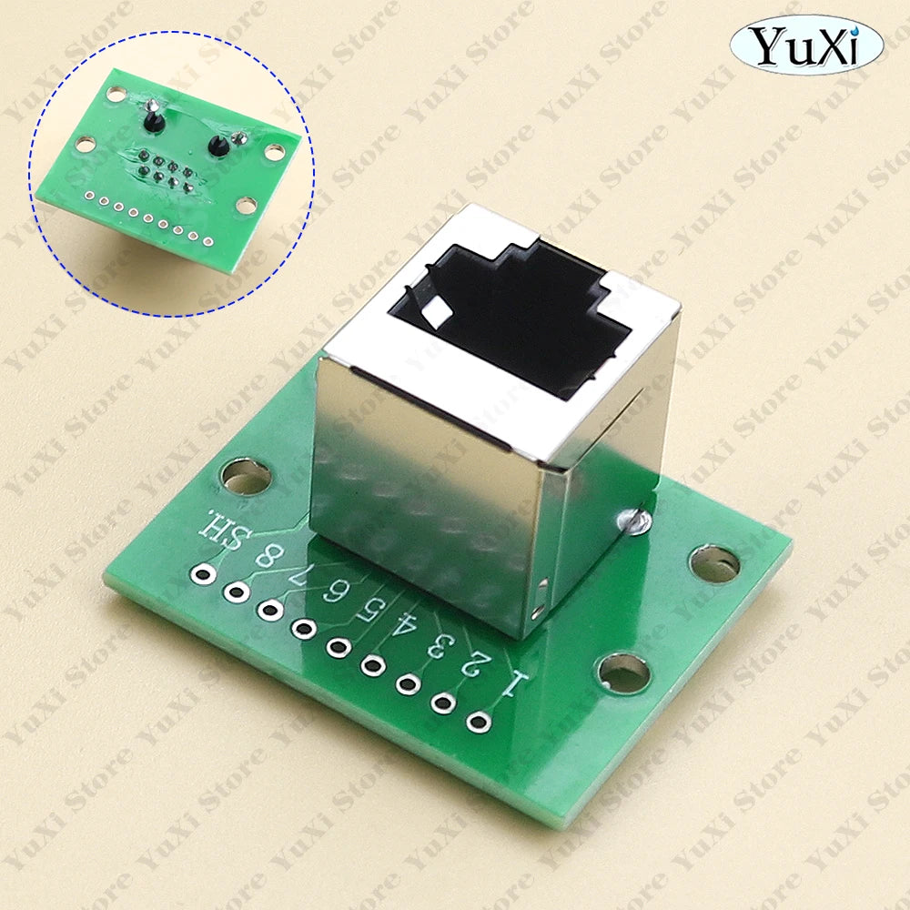 1-10pcs RJ45 Adapter Board To XH2.54 Modular Ethernet Connector Network Interface Breakout Board Pin Header 8P Adapters