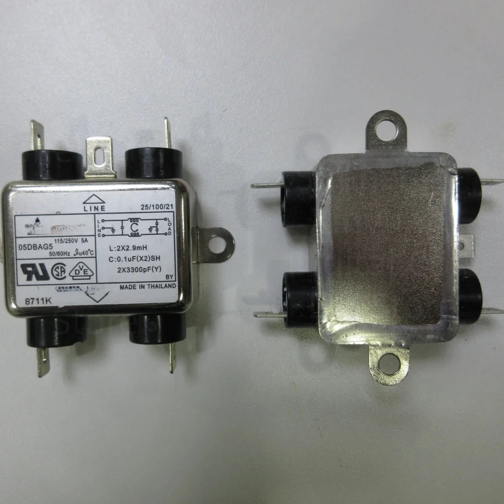 05DBAG5 2.9mH 50Hz/60Hz 5A 115/250VAC power line filter