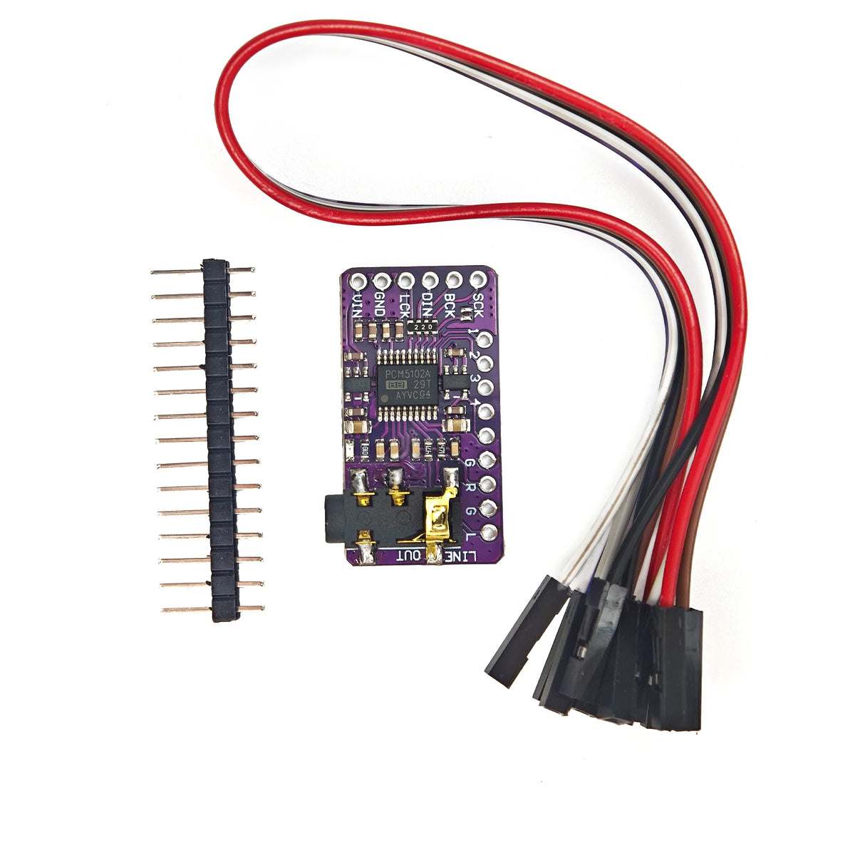 Interface I2S PCM5102A DAC Decoder GY-PCM5102 I2S Player Module For Raspberry Pi pHAT Format Board Digital PCM5102 Audio Board