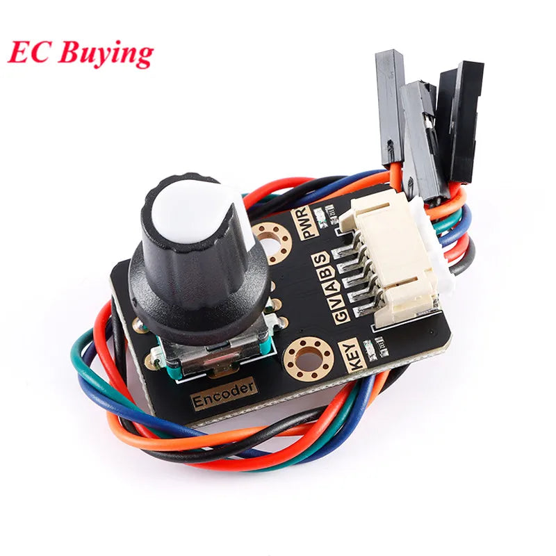 Rotary Encoder Module for Arduino Brick Sensor Development Round Audio Rotating Potentiometer Knob Cap EC11 PH2.0-5pin Interface