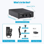 Fosi Audio Upgrade 600W Digtal HiFi Sound Power Amplifier TPA3255 Class D Stereo Amp With Treble & Bass For Home Theater Speaker