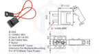Medium ATC Fuse Holder In-line 18/16AWG Wire Copper 32V Power Blad with Small Fuse and Car Blade Fuse 2A 3A 5A 7.5A 10A 15A 20A