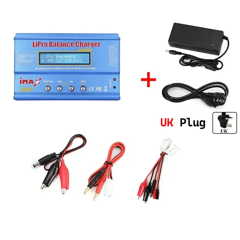 IMAX B6 80W Battery Charger Lipo NiMh Li-ion Ni-Cd Digital Lipro Balance Charger Discharger 1-6S for RC FPV Drone Airplane Car